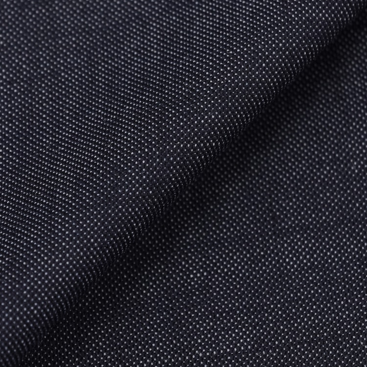 洗える ストレッチスーツ 紺織柄無地  LES MUES ブリティッシュスリム