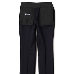リサイクル素材使用 洗えるストレッチ 2パンツスーツ 紺シャドー