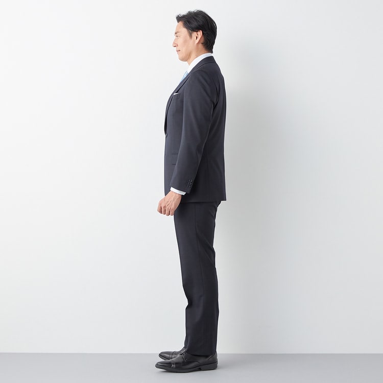 未使用級✨ UNTITLED パンツスーツ セットアップ ストライプ 黒 M～L 未使用級✨ UNTITLED パンツスーツ セットアップ ストライプ 黒 M～L