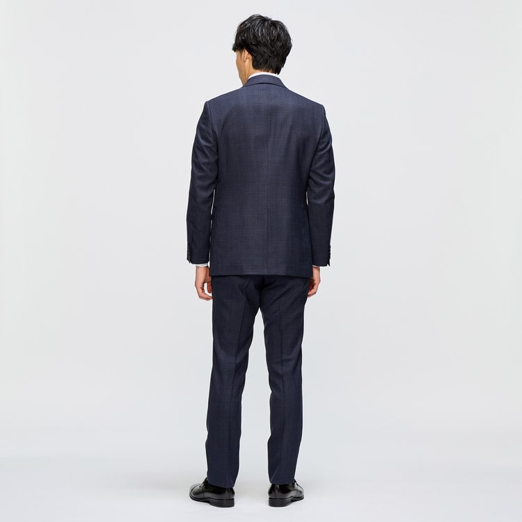 美品✨LES MUES 洗える ノーカラー パンツスーツ 大きいサイズL