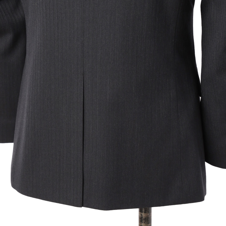 リサイクル素材使用 洗える 2パンツスーツ チャコールグレーシャドー