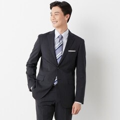 新品タグ付き AOKI パンツスーツ 5号 ウォッシャブル チャコールグレー 上質ストレッチ 2パンツスーツ 紺シャドー ベーシック JUNKO