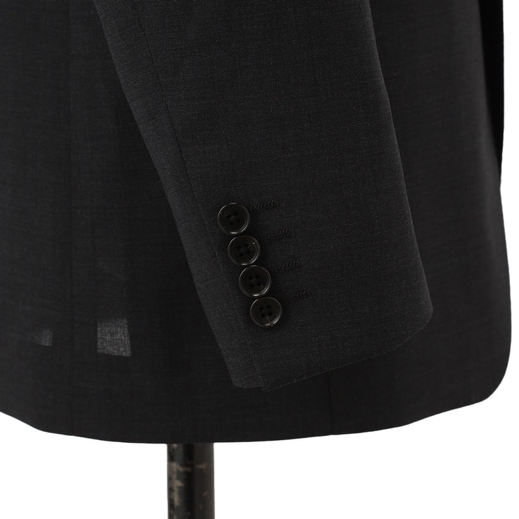 LES MUES NON-IRON WASHABLE 2B スーツ AB7 XL 日本製素材 ノンアイロン スーパーストレッチ ボタンダウン
