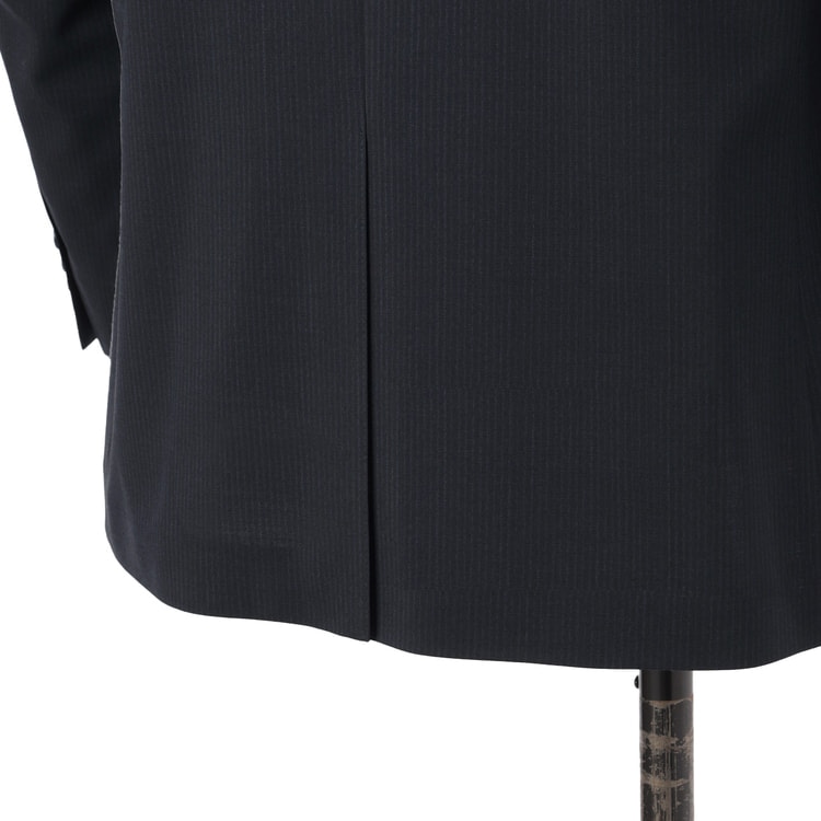 新品未使用タグ付き レミュー パンツ2本 AB5 スーツ 洗える ネイビー 洗えるウールブレンド 2パンツスーツ 紺ストライプ LES MUES