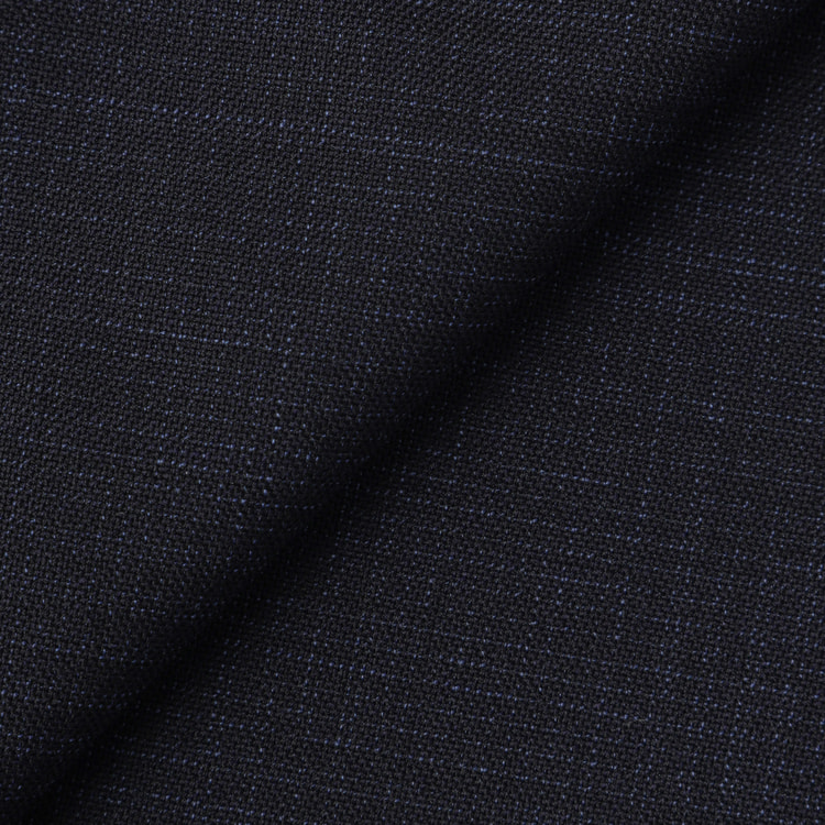 洗える 着回しクロススーツ LES MUES スリム 紺グレンチェック【AOKI