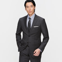 REDA 着回しクロススーツ グレー無地調 LES MUES スリム【AOKI公式通販】