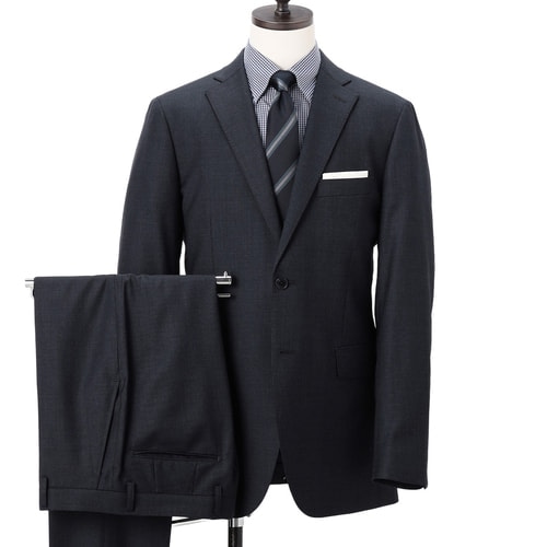 美品]LES MUSE ビジネススーツ 大きいサイズ 2B 4L ブラック les muse