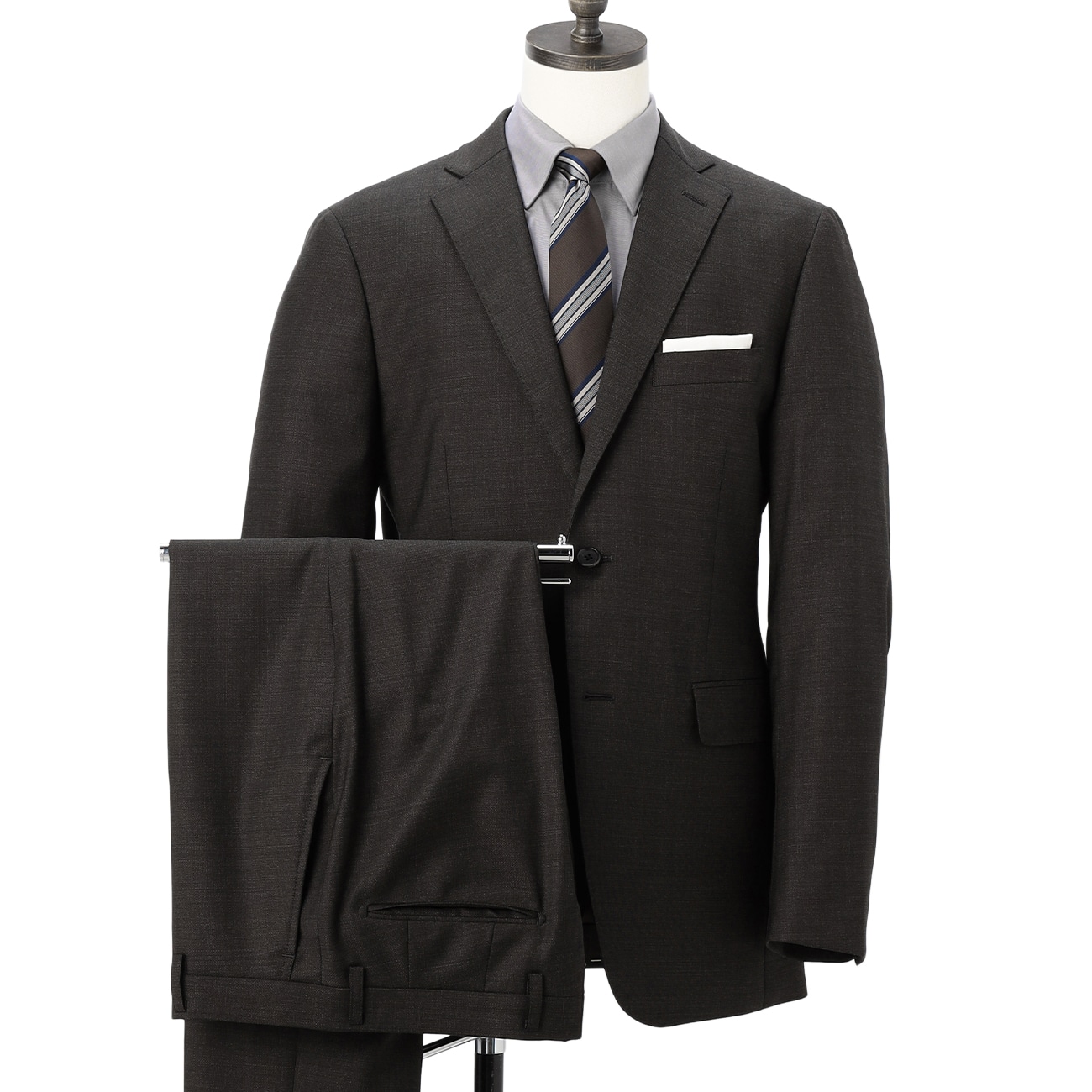 REDA 着回しクロススーツ 茶無地調 LES MUES スリム REDA 着回しクロススーツ 茶無地調 LES MUES スリム