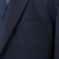 REDA 着回しクロススーツ 紺 チェック LES MUES スリム【AOKI公式通販】