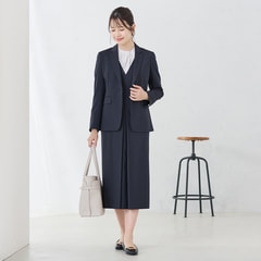 ツイルストレッチ テーラードジャケット セットアップ着用可 紺【AOKI