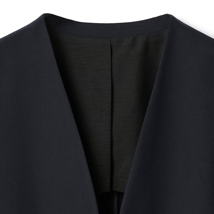 PLST　 ブラック ノーカラーセットアップ　L PLST(プラステ)公式 | レディースのジャケット (ノーカラー)