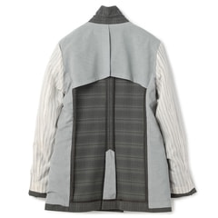 PGGアモッサ×N yメカニカルストレッチタフタホワイトジャケットサイズ5 PGGアモッサ×N yメカニカルストレッチタフタホワイトジャケット