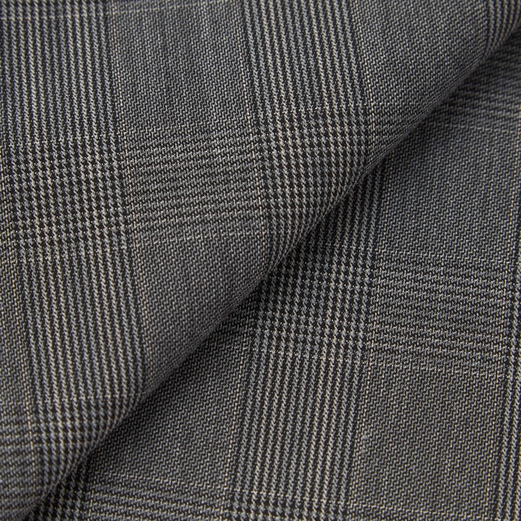 ライトストレッチ ダブルベスト グレーチェック セットアップ着用可