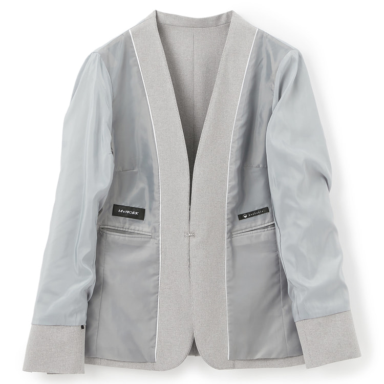 ANAYI グログランドノーカラージャケット ライトグレー 楽天市場】【SALE／70%OFF】【セットアップ対応商品】グログランノー