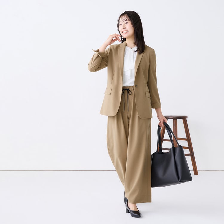 ≪Oggi.jp4月号掲載≫ ドレープストレッチ テーラードジャケット