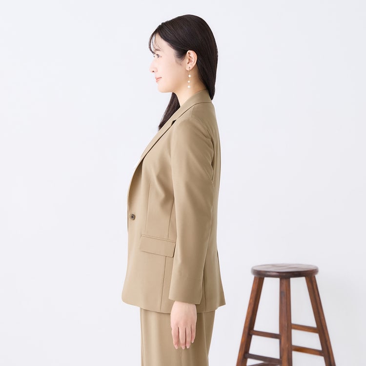 ≪Oggi.jp4月号掲載≫ ドレープストレッチ テーラードジャケット