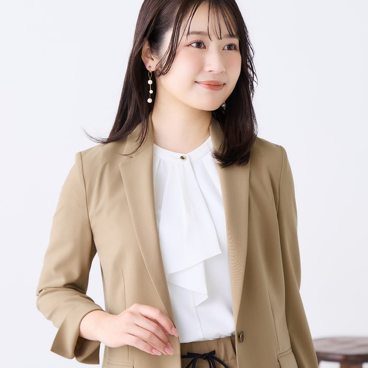 ≪Oggi.jp4月号掲載≫ ドレープストレッチ テーラードジャケット