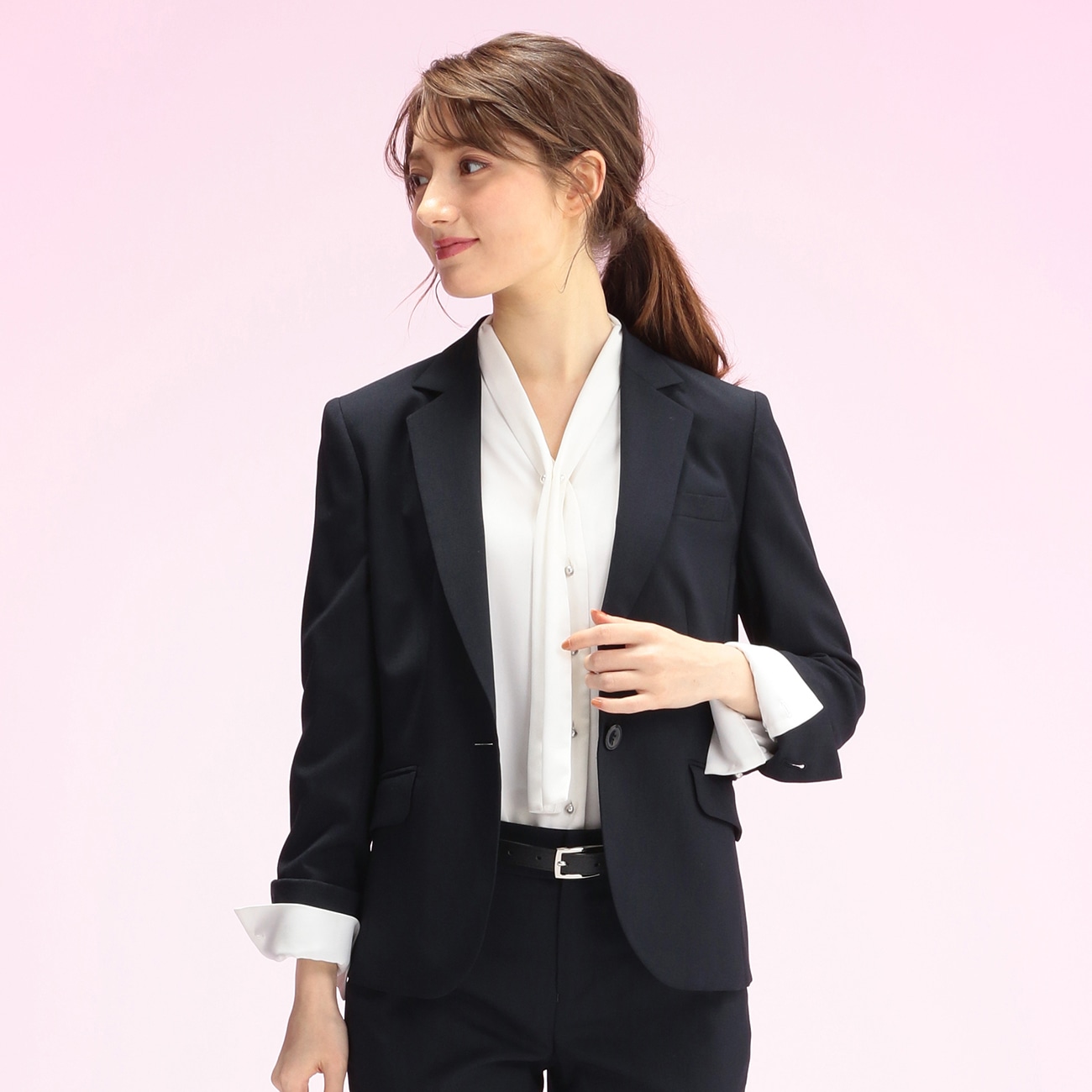 Web限定価格 Cancamコラボ 紺無地調テーラードジャ スーツのaoki公式通販