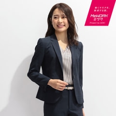 アウトレット 紺ピンドット テーラードジャケット セットア スーツのaoki公式通販