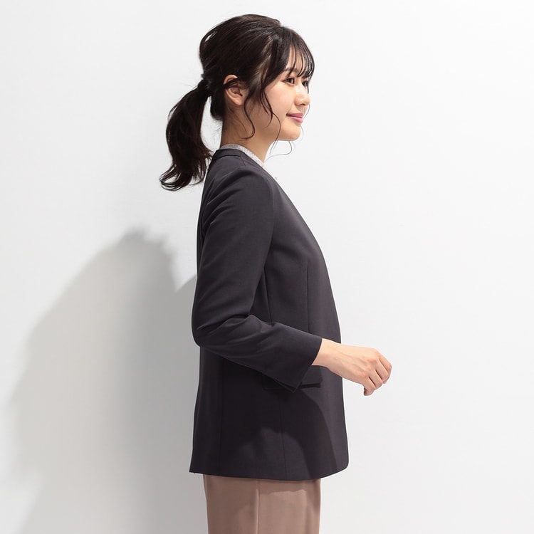 アウトレット】トログレー ノーカラージャケット セットアップ着用可