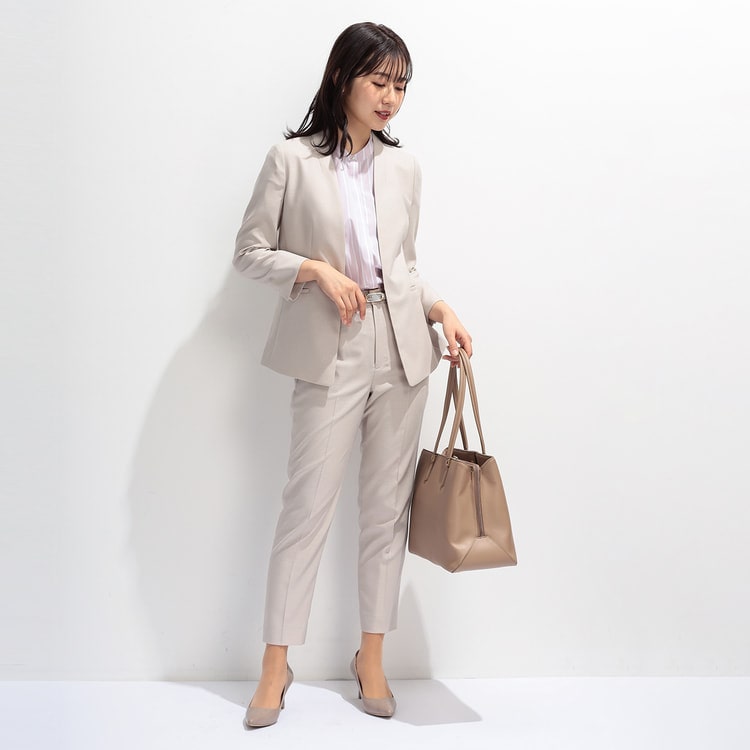 Oggi6月号 Mery掲載 夏向け 麻調 ベージュノー スーツのaoki公式通販