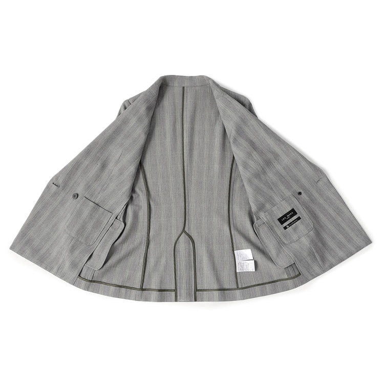 ≪MERY掲載≫ セオα グレーチェック ダブルジャケット セットアップ 
