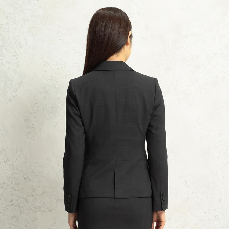 アウトレット】グレーチェックテーラードジャケット