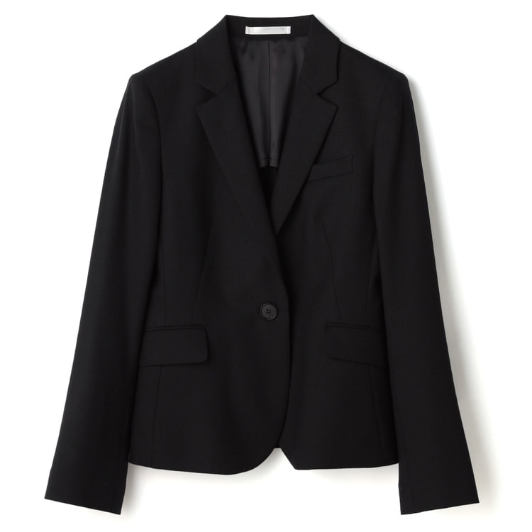 美品 ピッコーネ　定価59400円 洗えるジャケット　ブラック 千鳥格子 38 アウトレット】黒シャドー千鳥 テーラードジャケット【AOKI公式通販】