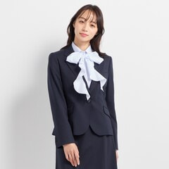 アウトレット】紺ストライプ テーラードジャケット セットアップ着用可