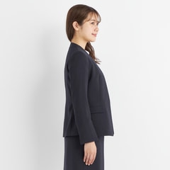 特価】Oggiコラボ ダブルクロス ノーカラージャケット モカ