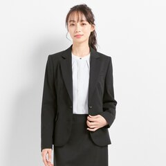 ≪CanCam2月号掲載≫【ビジネスから就活まで】究極の就活スーツ マイナビコラボ黒無地テーラードジャケット セットアップ着用可