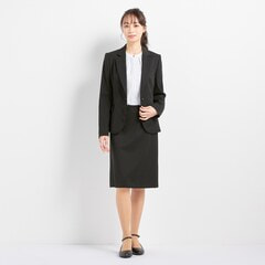 ≪CanCam2月号掲載≫【ビジネスから就活まで】究極の就活スーツ マイナビコラボ黒無地テーラードジャケット セットアップ着用可