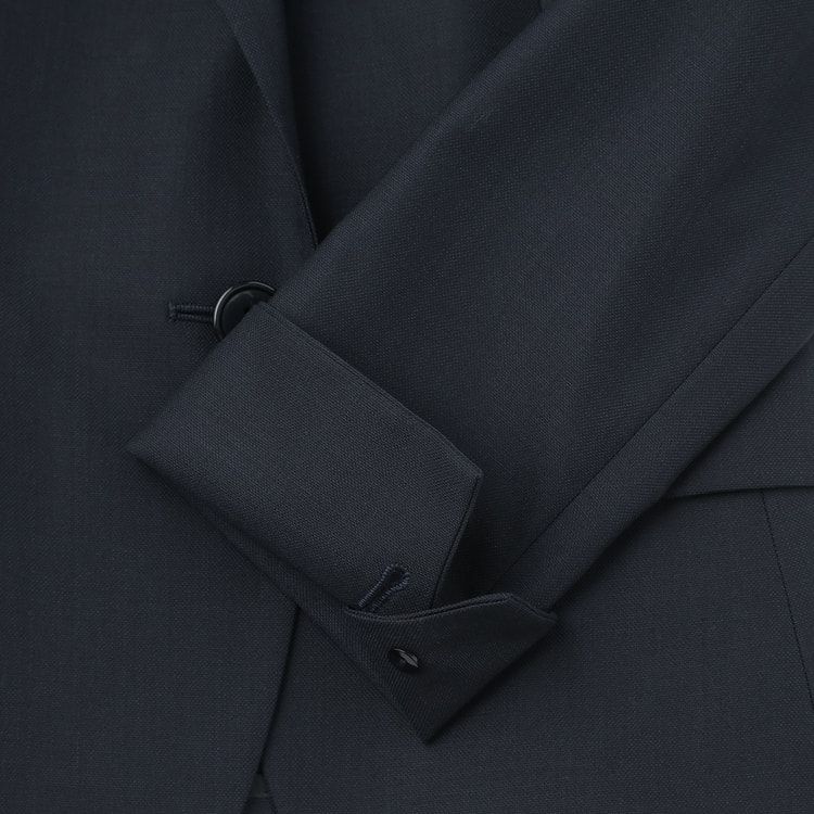 A.P.C.◆24441-32001/テーラードジャケット/M/コットン/NVY/ネイビー/中古/USED/古着 紺無地調テーラードジャケット セットアップ着用可AOKI公式通販