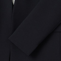 Oggiコラボ 2Wayストレッチツイル ノーカラージャケット 紺