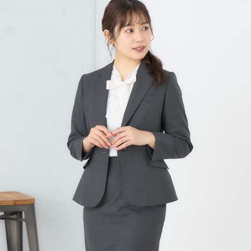 新品 未使用品 洗えるキレイスーツ ブルーチェック 3点セット