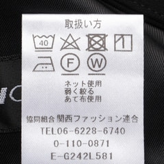 パウダリーストレッチ黒 テーラードジャケット セットアップ着用可