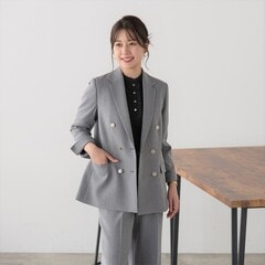 ツイードストレッチ ダブルジャケット セットアップ着用可【AOKI