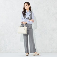 ≪Oggi.jp4月掲載≫ リランチェストレッチ グレー ベスト セットアップ着用可
