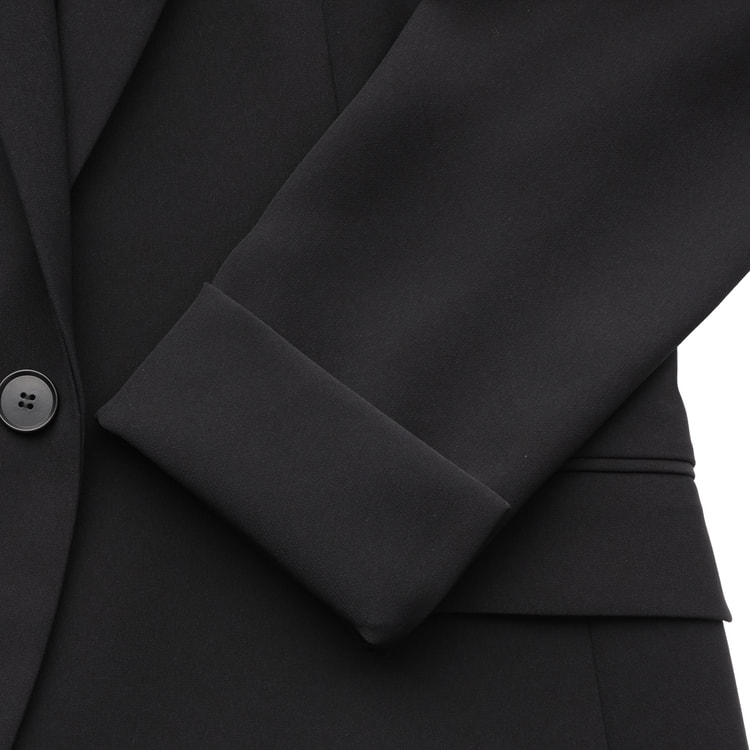 オースチンリード　美品 パール装飾付き黒ジップアップジャケット basic zip-up parka (piece-dyed) – wjk online store