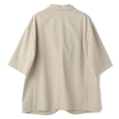 ≪Oggi8月号掲載≫ リランチェストレッチ ベージュ 半袖シャツ
