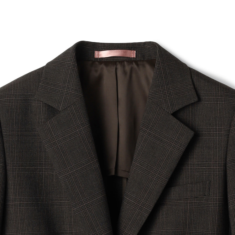 洗える360°キレイスーツ 茶 テーラードジャケット セットアップ