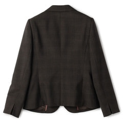 洗える360°キレイスーツ 茶 テーラードジャケット セットアップ着用可