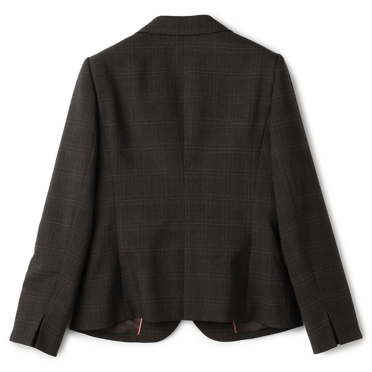 洗える360°キレイスーツ 茶 テーラードジャケット セットアップ着用可