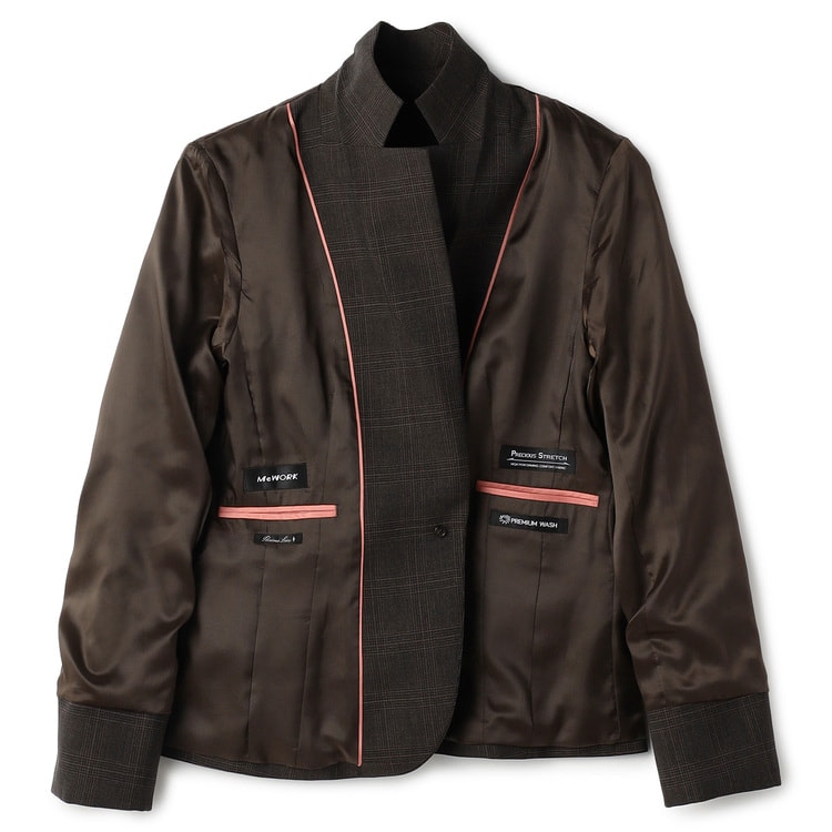 洗えるキレイスーツ 360°キレイ テーラードジャケット 茶 セットアップ上下 洗える360°キレイスーツ 茶 テーラードジャケット セットアップ着用可