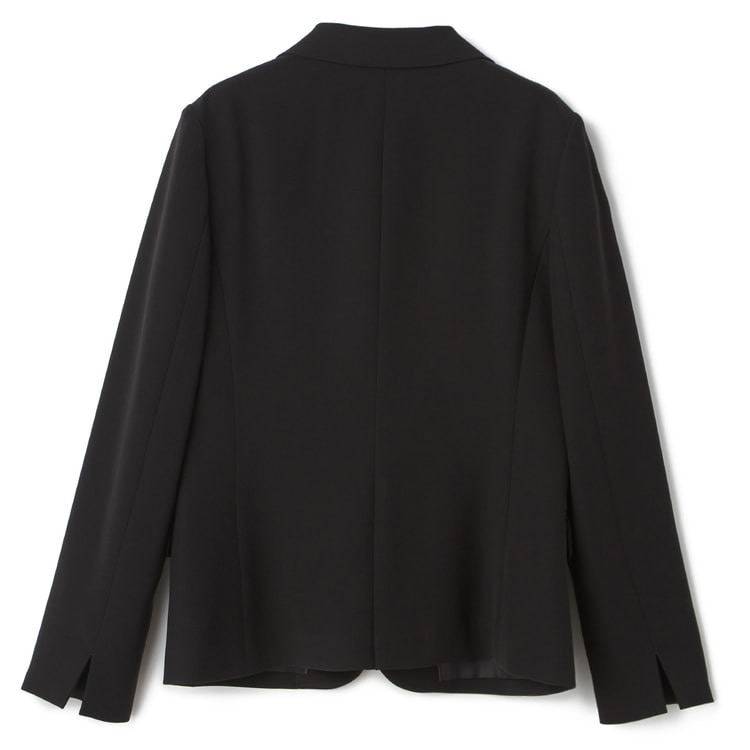 AURATIER ブラック テーラードジャケット パウダリーストレッチ 黒 テーラードジャケット セットアップ