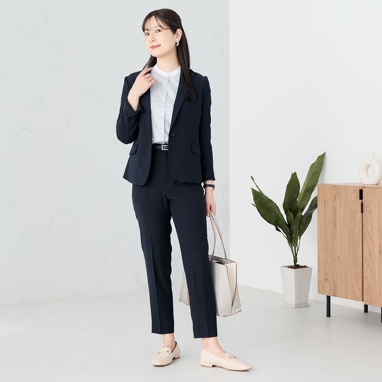 セオリー セットアップ　スーツ　パンツ テーラード　ジャケット　紺　ストレッチ ツイルストレッチ テーラードジャケット セットアップ着用可 紺
