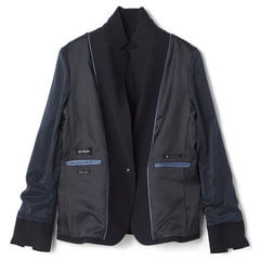 ≪Oggi.jp8月掲載≫ パウダリーストレッチ 紺 テーラードジャケット