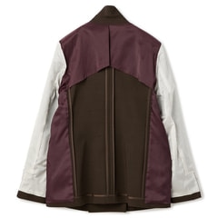 ≪Oggi12月号掲載≫ TRストレッチ ダブルジャケット ブラウンチェック