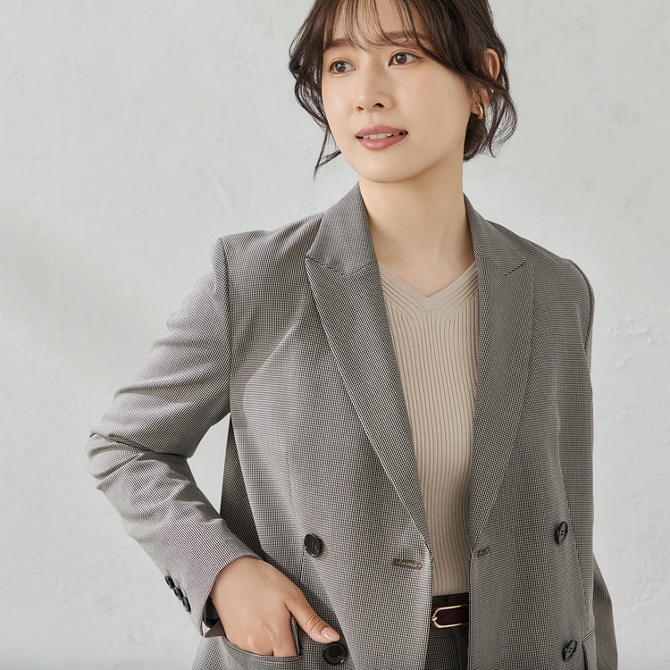 ≪Oggi12月号・Oggi.jp9月掲載≫ TRストレッチ ダブルジャケット