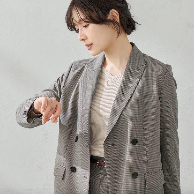 ≪Oggi12月号・Oggi.jp9月掲載≫ TRストレッチ ダブルジャケット